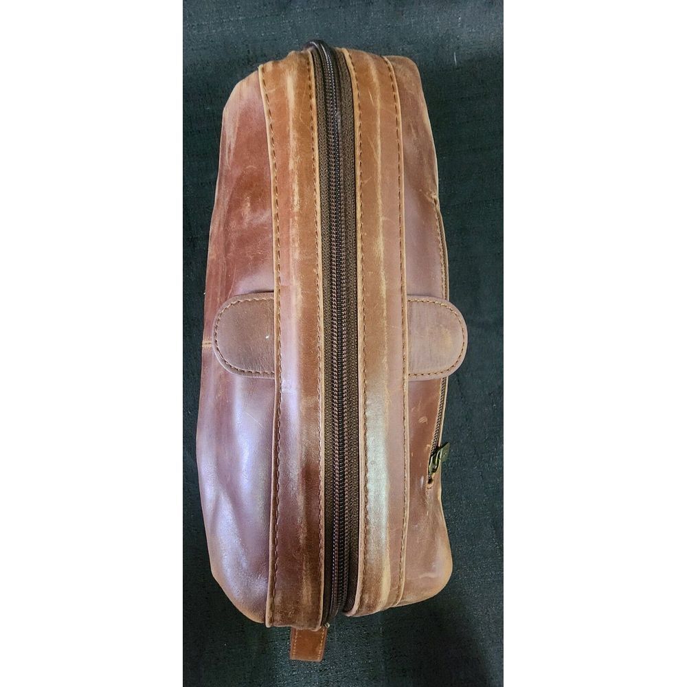 Ameri Leather Toiletry Travel‎ Bag Brown - image 5